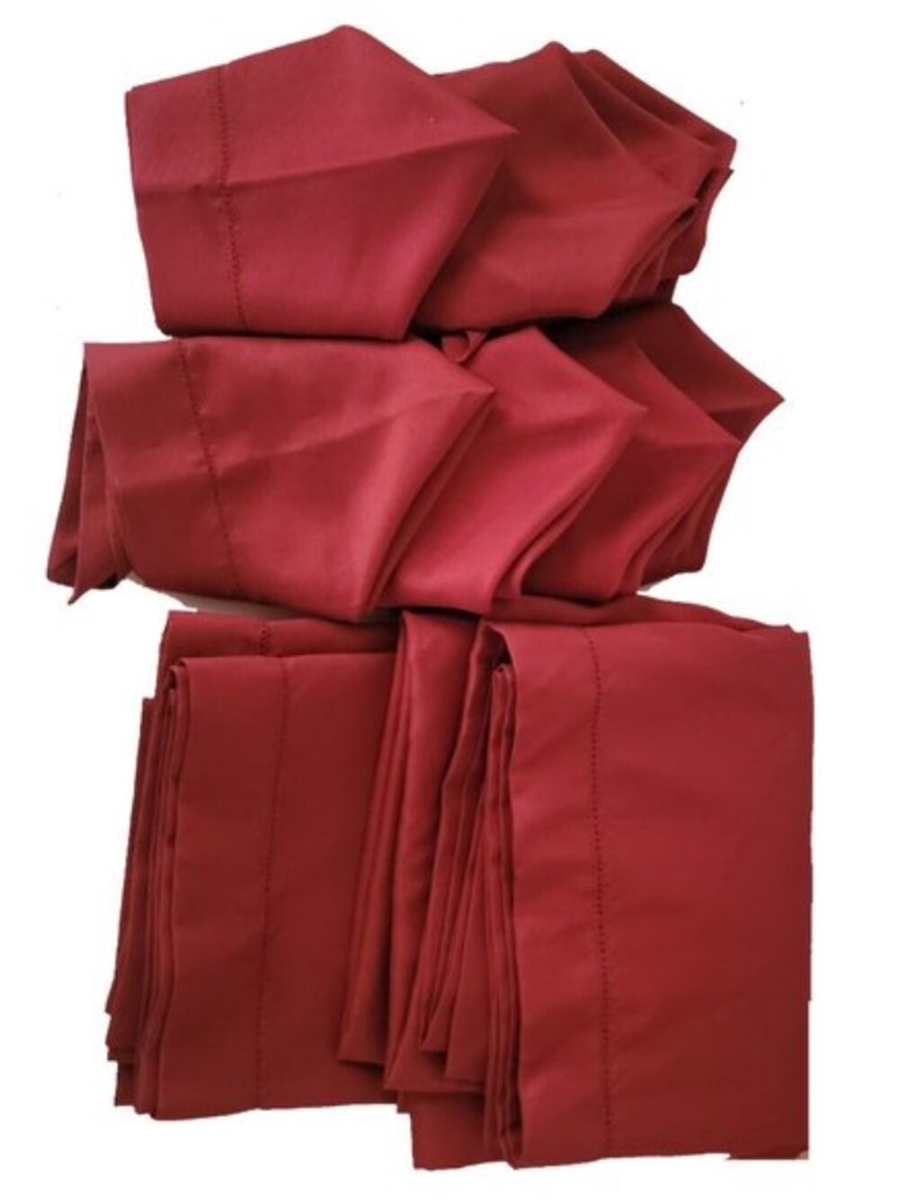 Red Table Linens Set (2 tablecloths/10 napkins)